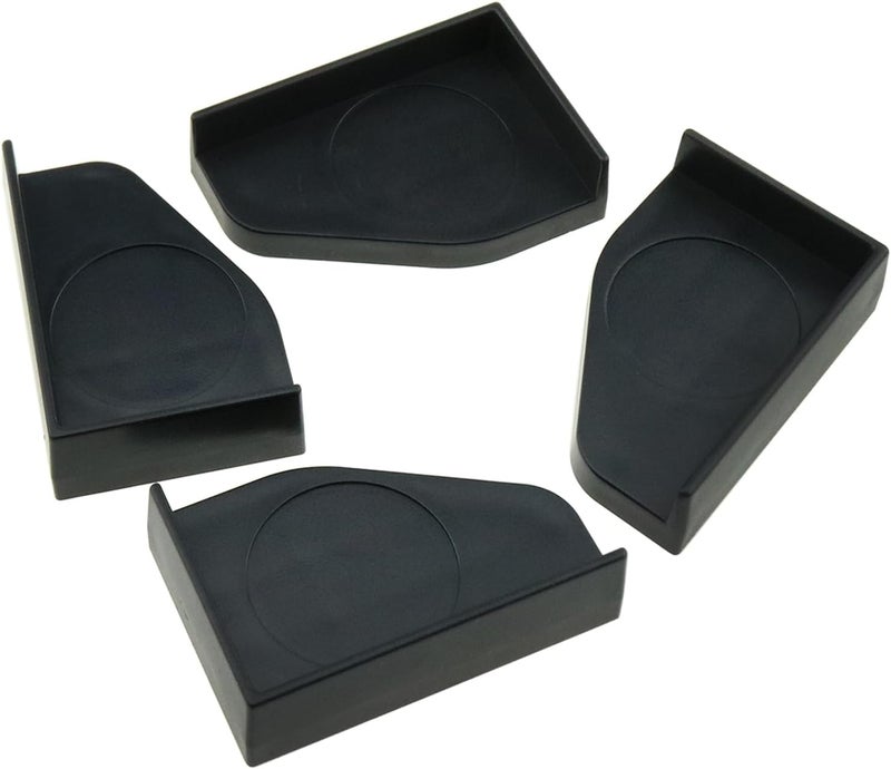 heyous 4PCS Black Plastic Fish Tank Corner Protector Aquarium Glass Angle Cover for Home - Image 1